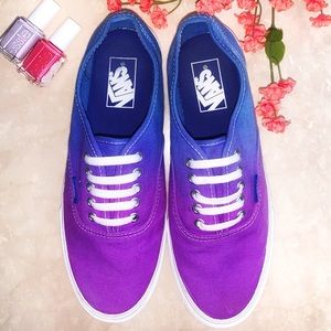 Purple and blue ombré Vans